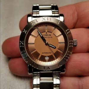 RARE Corum Romulus Automatic peach Copper watch ref 82.701.20